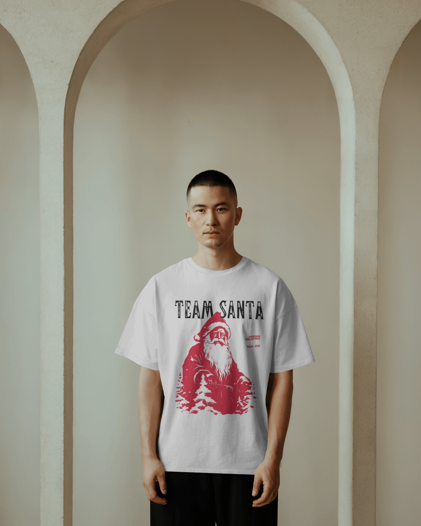 TEAM SANTA – Oversized Graphic T-shirt