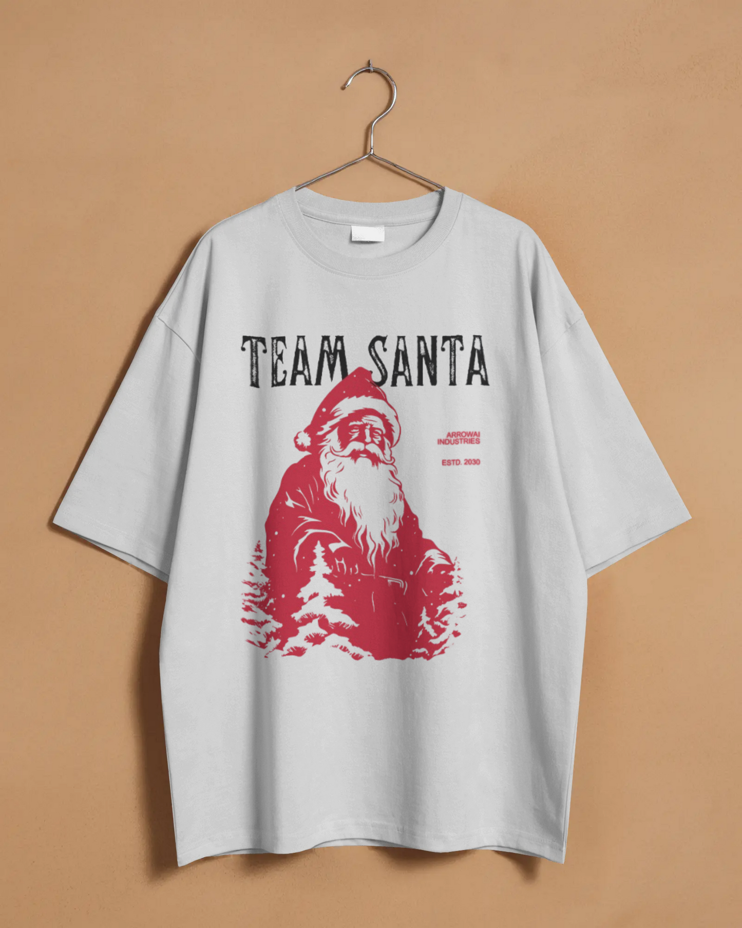 TEAM SANTA – Oversized Graphic T-shirt